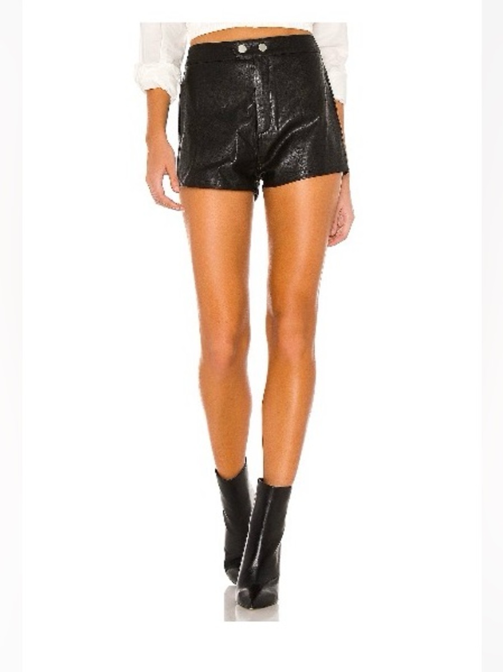 Superdown Shawn Leather Moto Short